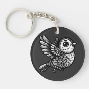 Melodic Songbird Serenity Key Ring