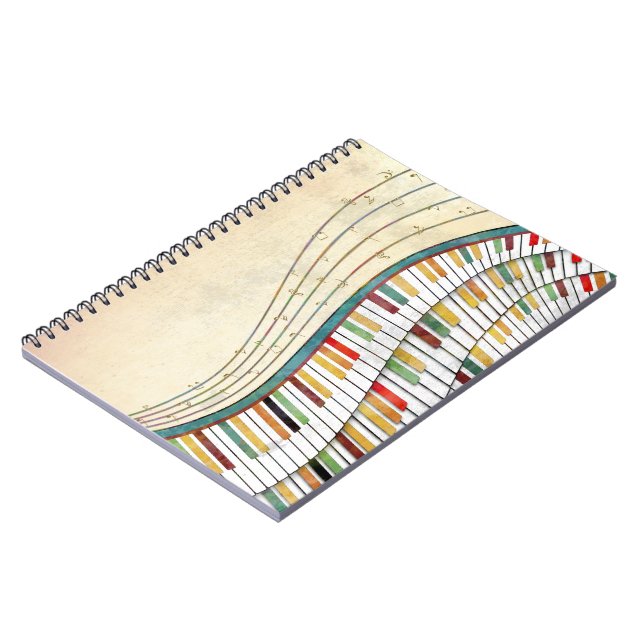 Melodic Waves Notebook (Left Side)