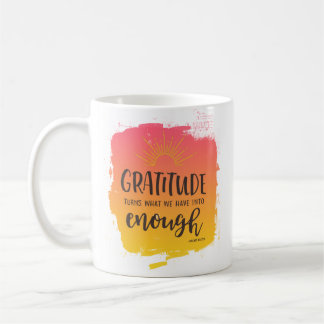 Melody Beattie gratitude quote coffee mug