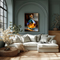 Melody in a Bottle – Glowing Musical Essence Art