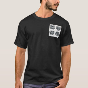 Melody in Monochrome: Musical Outline Art T-Shirt