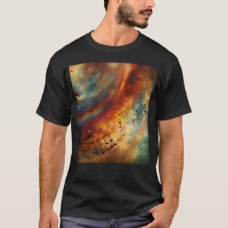 Melody in Motion: Music Print T-Shirt for All Ages
