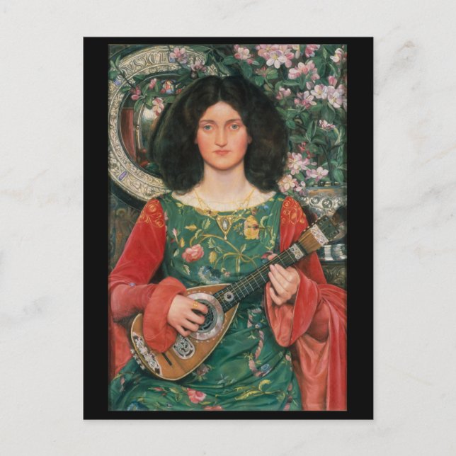 Melody (Musica), c. 1895/1897 by Kate Bunce Postcard (Front)