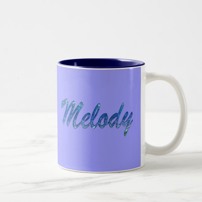 Melody Name Branded Gift Item Two-Tone Coffee Mug (Right)
