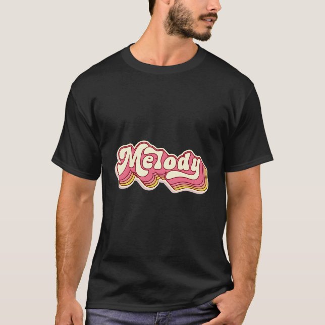 Melody Name Personalised First Name Surname T-Shirt (Front)
