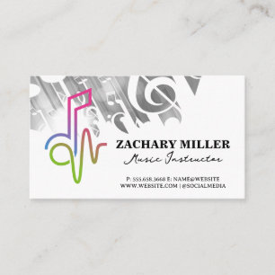 Melody Note   Colorful Artistic   Sound Business Card