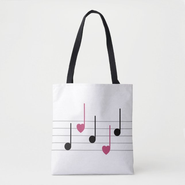 Melody of Love (Linear) Tote Bag (Front)