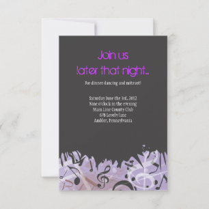 MELODY of the TORAH Bar Bat Mitzvah Party Card