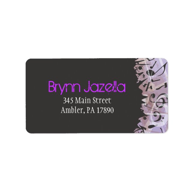 MELODY of the TORAH Bar Bat Mitzvah Pre-Addressed Label (Front)