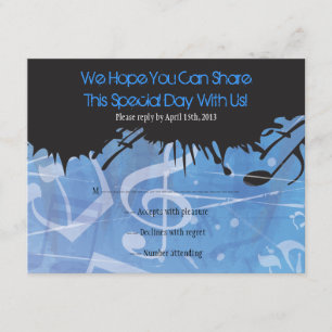 MELODY of the TORAH Bar Bat Mitzvah Reply Card