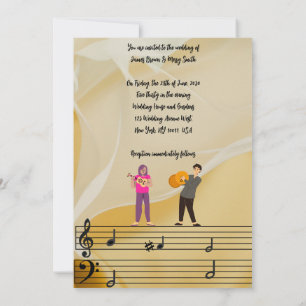 Melody of Us wedding Invitation