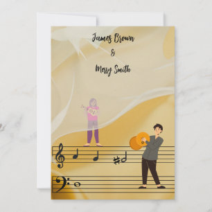 Melody of Us wedding Invitation