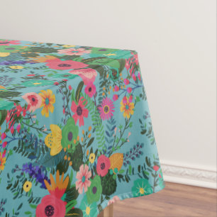 Melody Spring Blossoming Garden  Tablecloth