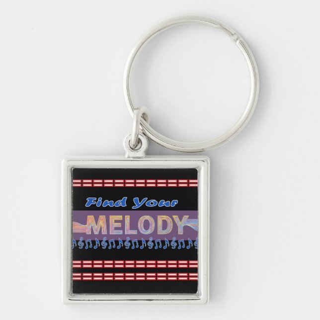 melody T-Shirt Key Ring (Front)