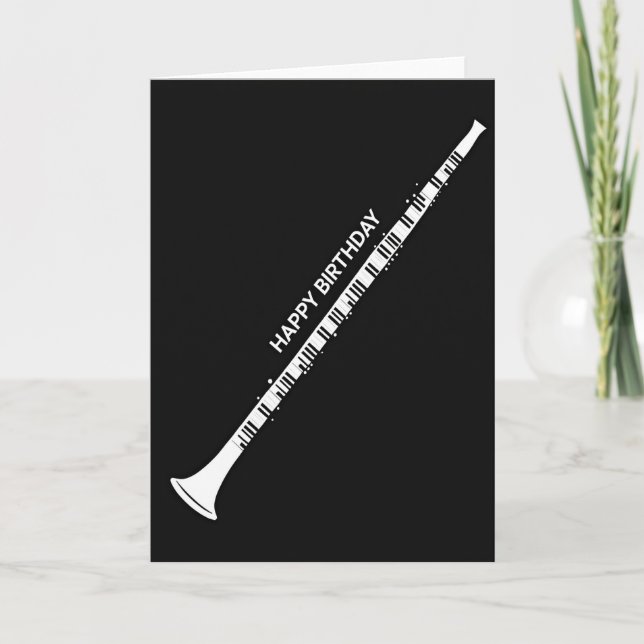 Melody Woodwind Birthday Card (Front)