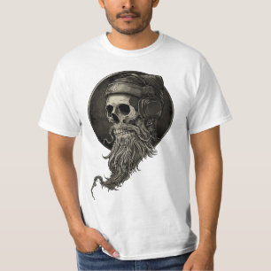 Melomaniac Bearded Skull New Halloween 2023 T-Shirt