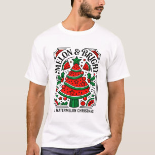 Melon And Bright A Watermelon Christmas T-Shirt