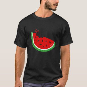 Melon Bite Summer Watermelon Fruit Melon Seed Bite T-Shirt