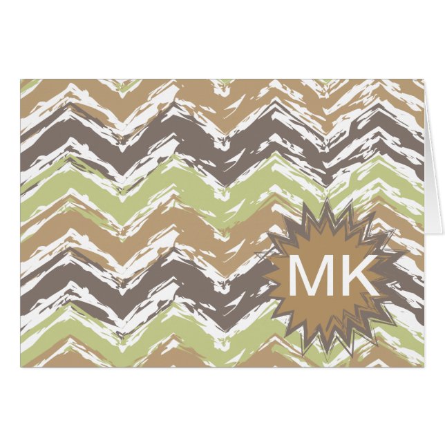 Melon Brandy Scribble ZigZag Pattern (Front Horizontal)