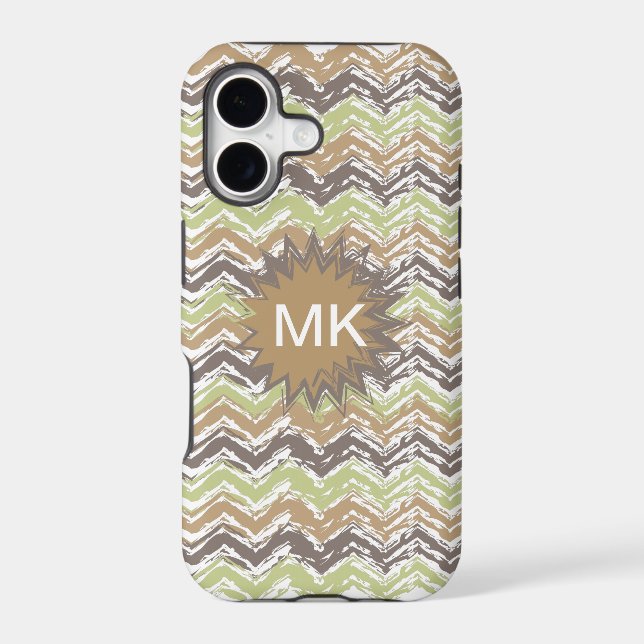 Melon Brandy Scribble ZigZag Pattern (Back)