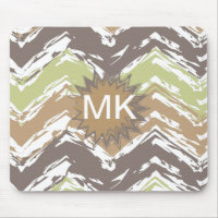 Melon Brandy Scribble ZigZag Pattern