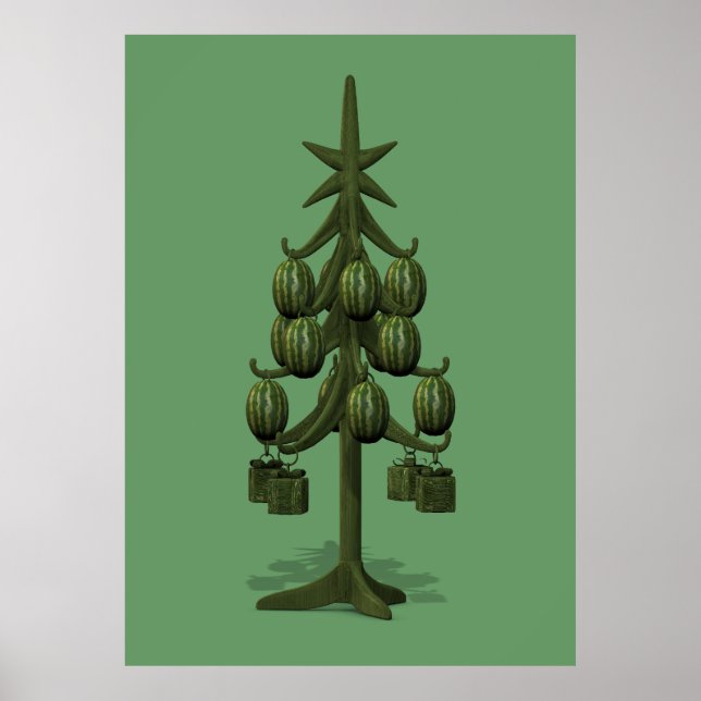 Melon Christmas Tree Poster (Front)