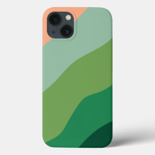 Melon Colour Green Shapes Personalised iPad Pro Co iPhone 13 Case
