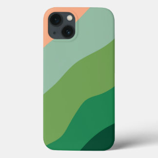 Melon Colour Green Shapes Personalised iPad Pro Co iPhone 13 Case