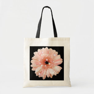 Melon Daisy Sparkle Tote Bag