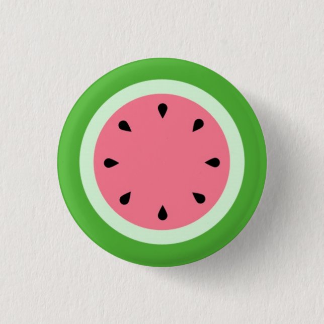 Melon d'eau / Watermelon 3 Cm Round Badge (Front)