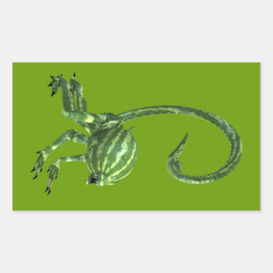 Melon Head Creature Rectangular Sticker