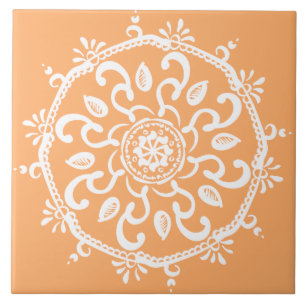 Melon Mandala Tile