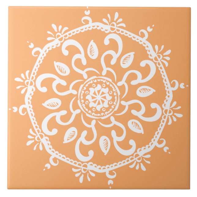 Melon Mandala Tile (Front)