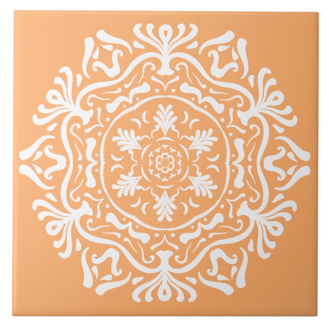 Melon Mandala Tile (Front)
