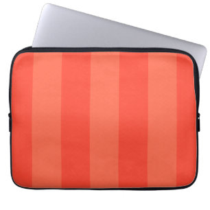 Melon Orange Stripes Electronics Bag