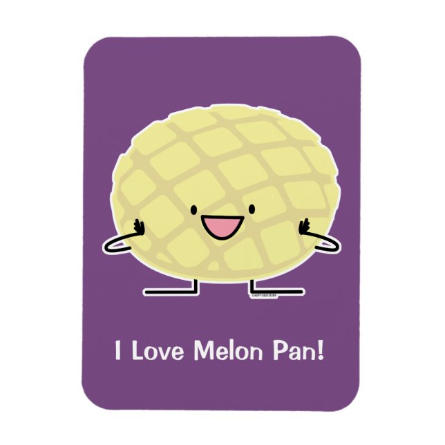 Melon Pan Japanese concha sweet bread patisserie Magnet (Vertical)