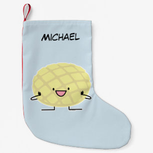 Melon Pan Japanese concha sweet bread patisserie Small Christmas Stocking