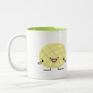 Melon Pan Japanese concha sweet bread patisserie Two-Tone Coffee Mug