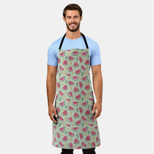 "Melon Picnic Parade" Apron (Worn)