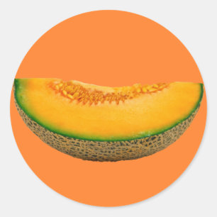 Melon Slice Classic Round Sticker
