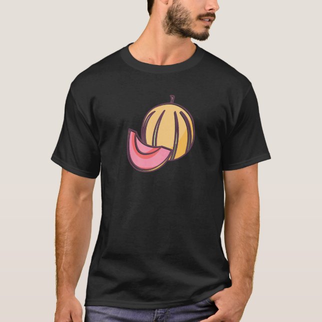 Melon summer fruit design for fruit and watermelon T-Shirt (Front)