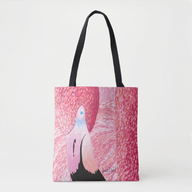 Melon the Flamingo Tote Bag (Front)