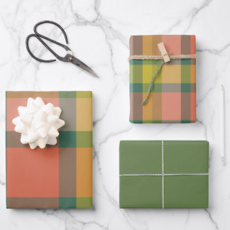 Melon Wrapping Paper Flat Sheet Set of 3
