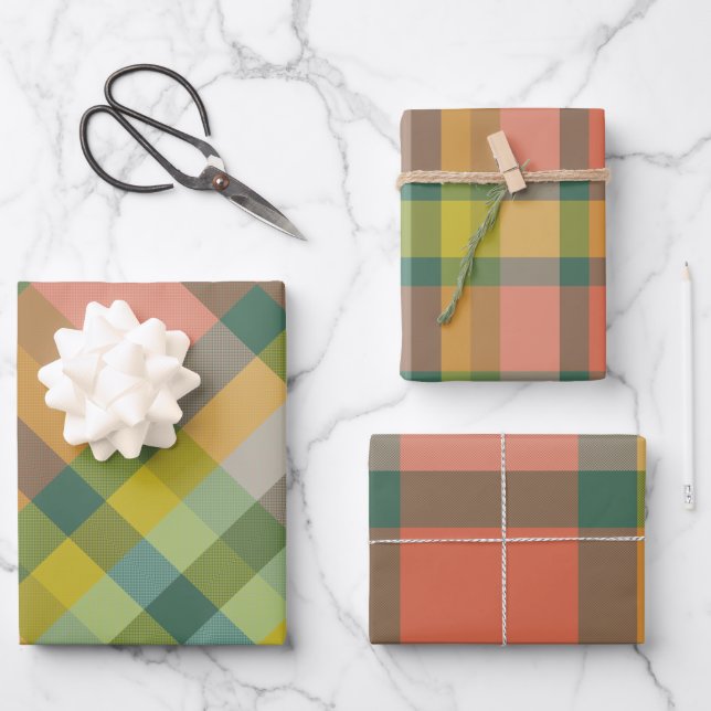 Melon Wrapping Paper Flat Sheet Set of 3 (Front)