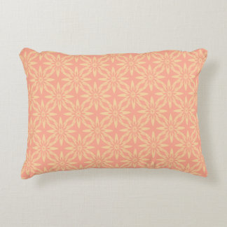 Melon Yellow Flower Seamless Pattern Decorative Cushion