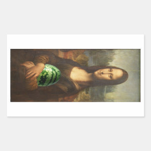 Melona Lisa Rectangular Sticker