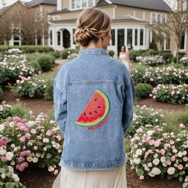 Meloncholy Denim Jacket (Wedding Back)