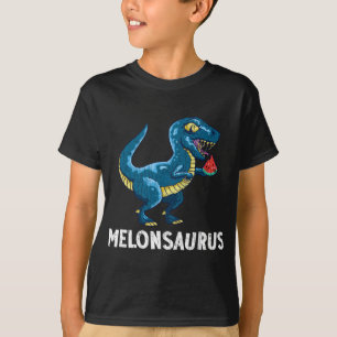 Melonsaurus Funny Watermelon Summer Fruit Graphic T-Shirt