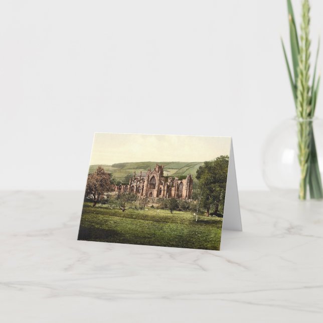 Melrose Abbey, Scotland Note Card (Front)