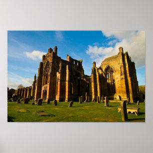 Melrose Abbey, Scotland Poster